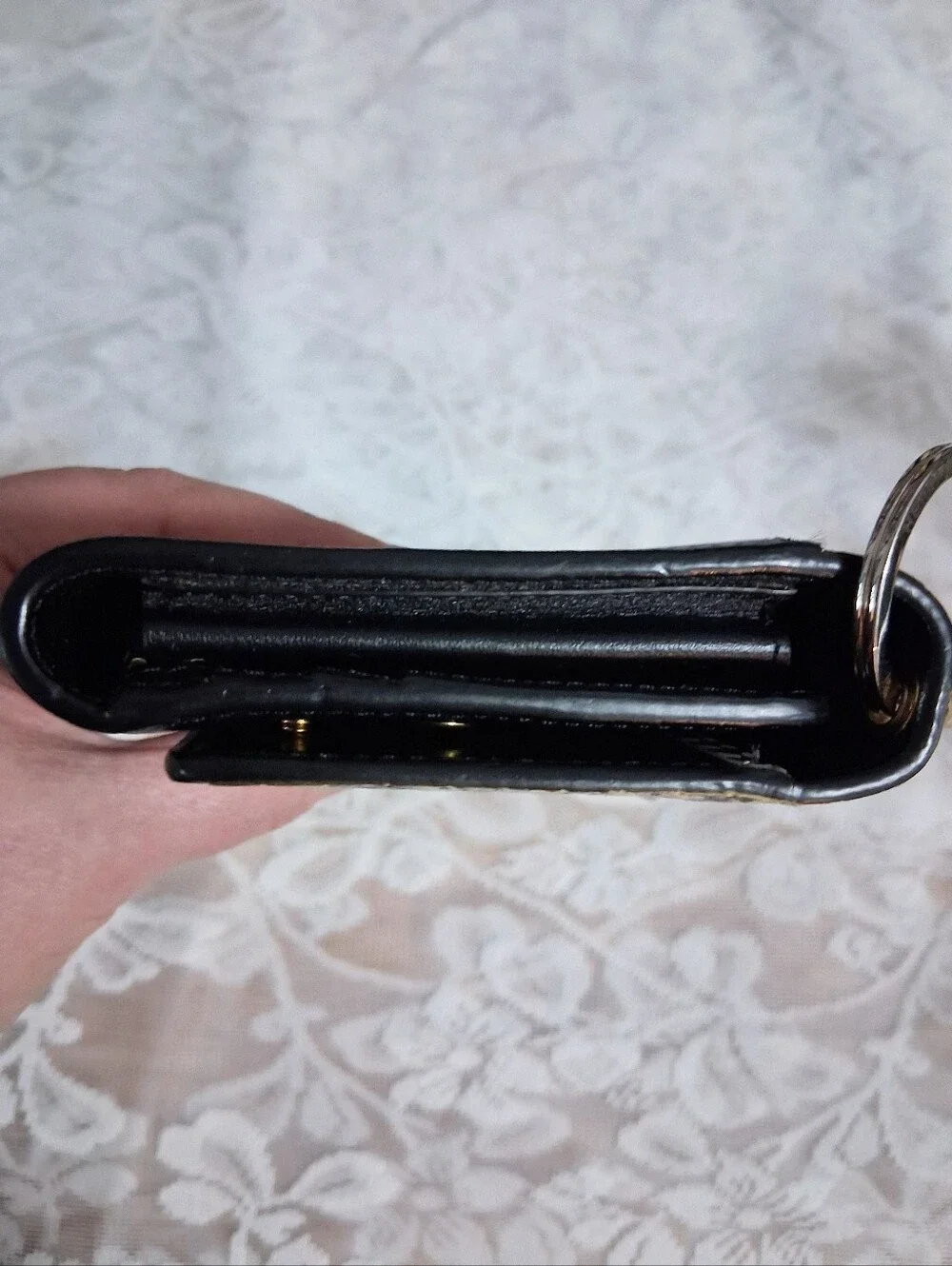 Henri Bendel LeatherUptown Organizer Wallet Snakeskin And Black Leather